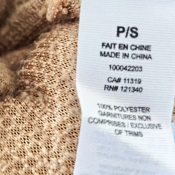 Garage Women's Sherpa Cowl Sweatshirt Sweater Size S Petite - Picture 9 of 10